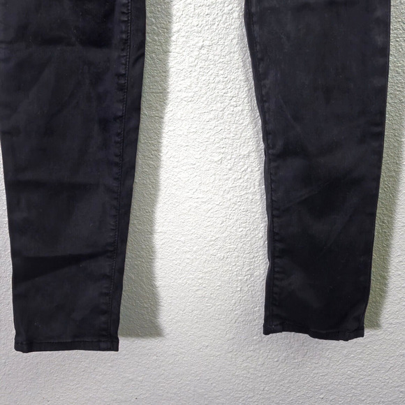 J Brand Super Skinny Black Coated Jeans Size 26 Clean Girl City Minimal - Picture 7 of 10